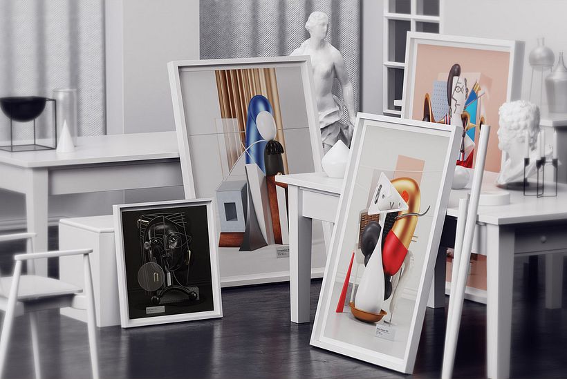 La pintura de Picasso diseñada en 3D 18