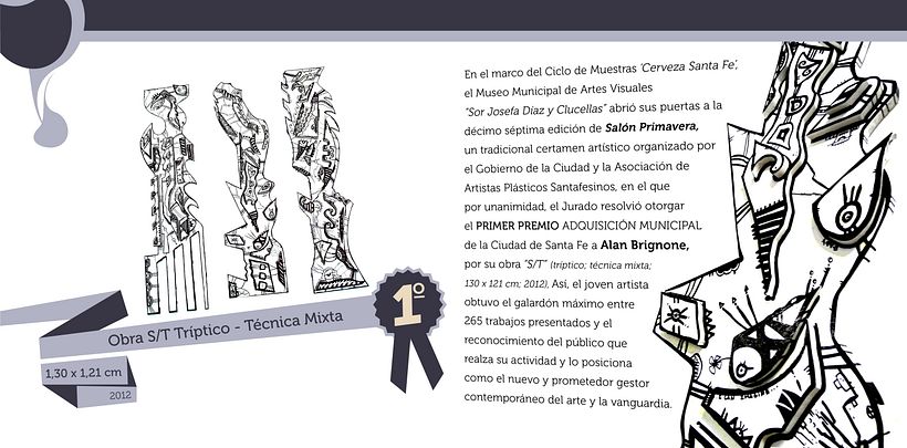 Catálogo para Artista Alan Brignone 2