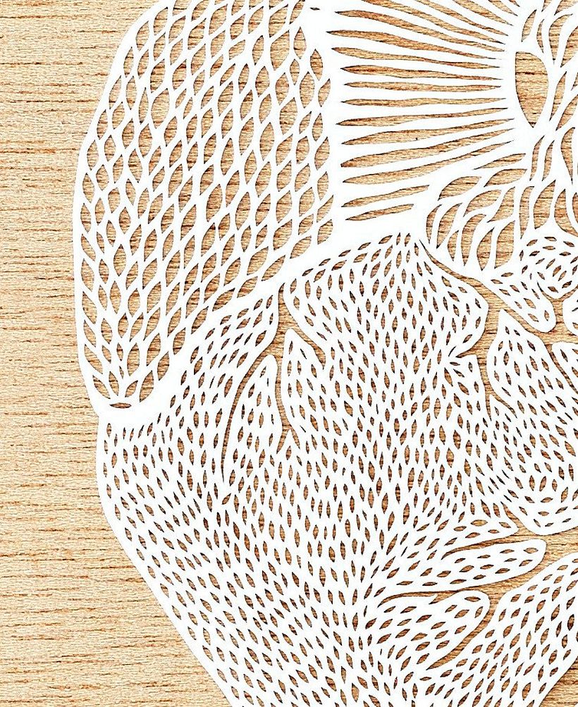 Los órganos vitales tallados en papel de Ali Harrison 8