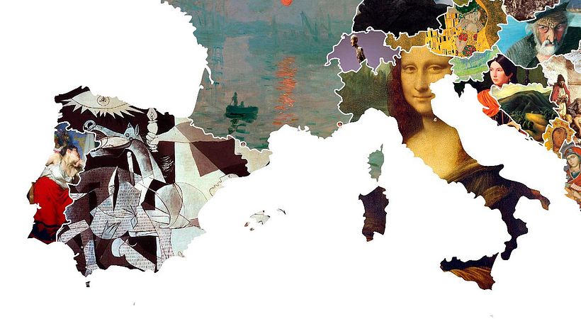 El arte más representativo de Europa en un mapa 5
