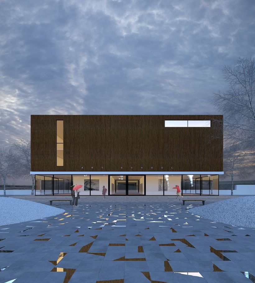 3D Edificio exterior 2