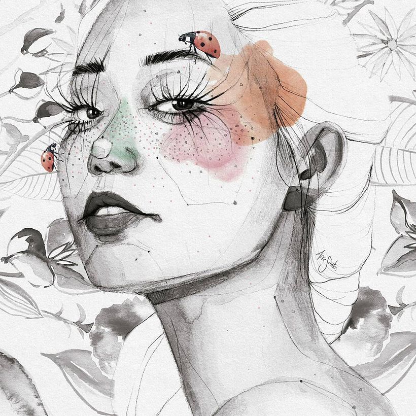 Ana Santos ilustra la feminidad en estado puro 7