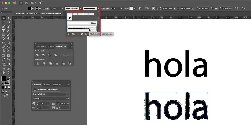 BORDE RUSTICO ILLUSTRATOR 1