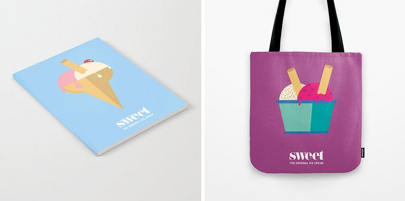 Sweet ice cream poster - Grafik Tasarım