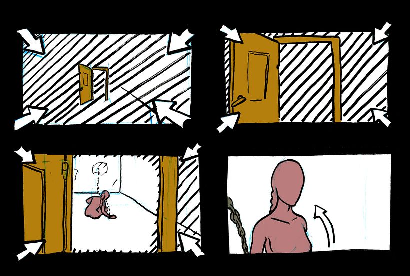 STORYBOARD "CODÈPENDANCE". CORTOMETRAJE-VIDEO DANZA  4