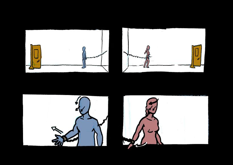 STORYBOARD "CODÈPENDANCE". CORTOMETRAJE-VIDEO DANZA  5