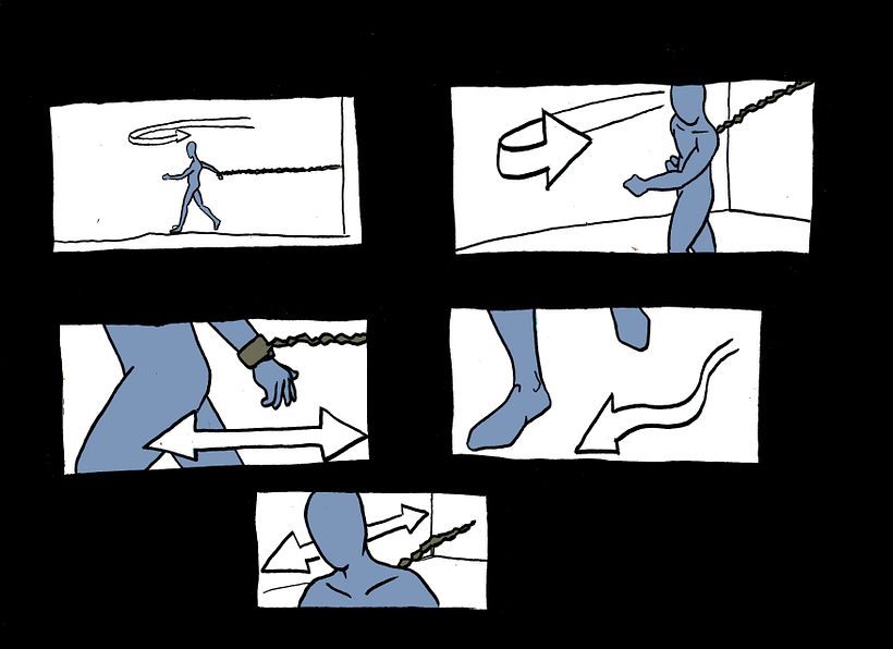 STORYBOARD "CODÈPENDANCE". CORTOMETRAJE-VIDEO DANZA  10
