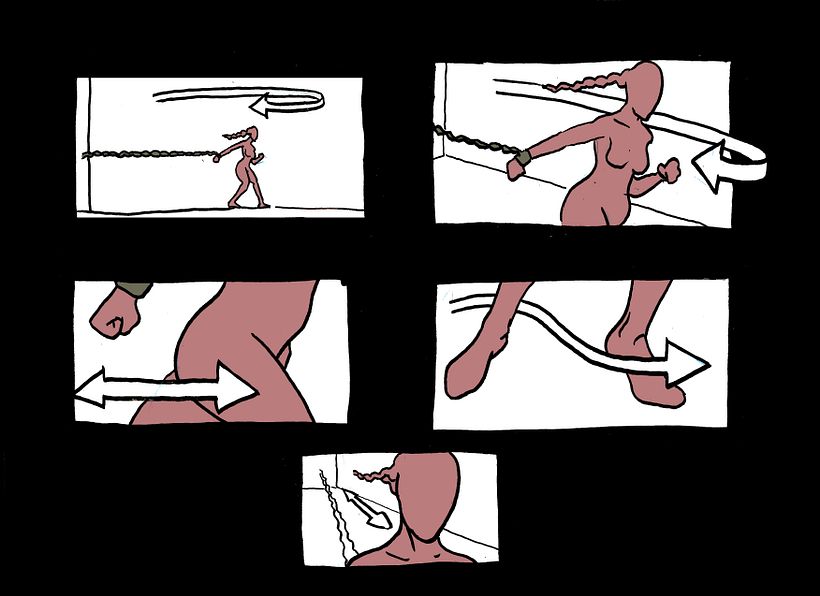 STORYBOARD "CODÈPENDANCE". CORTOMETRAJE-VIDEO DANZA  11
