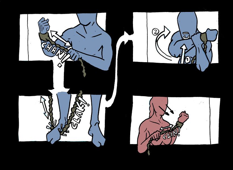 STORYBOARD "CODÈPENDANCE". CORTOMETRAJE-VIDEO DANZA  13