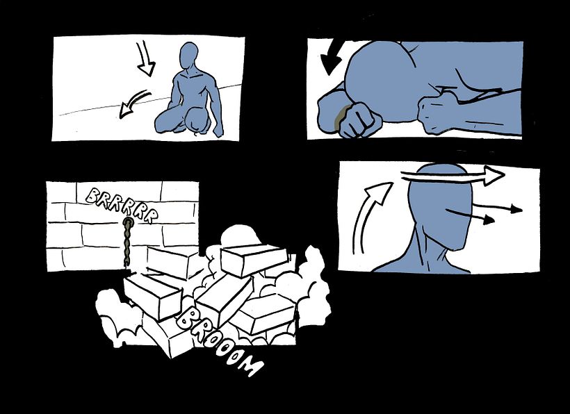 STORYBOARD "CODÈPENDANCE". CORTOMETRAJE-VIDEO DANZA  16