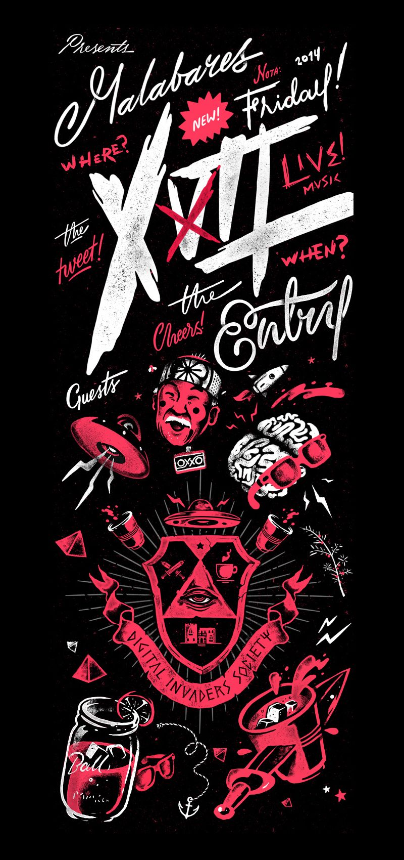 Affiche des envahisseurs numériques 1