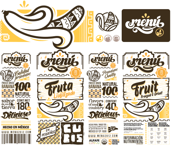 Menú Fruit - Packaging 3