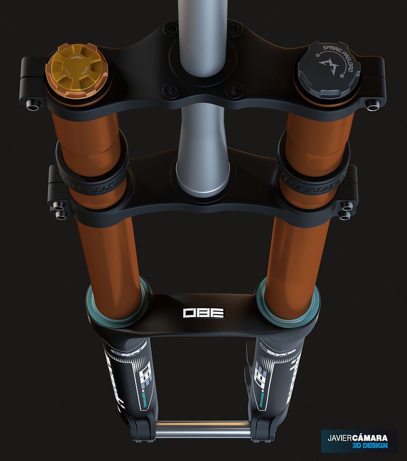 3D Modeling - Downhill Fork Marzocchi 380 0