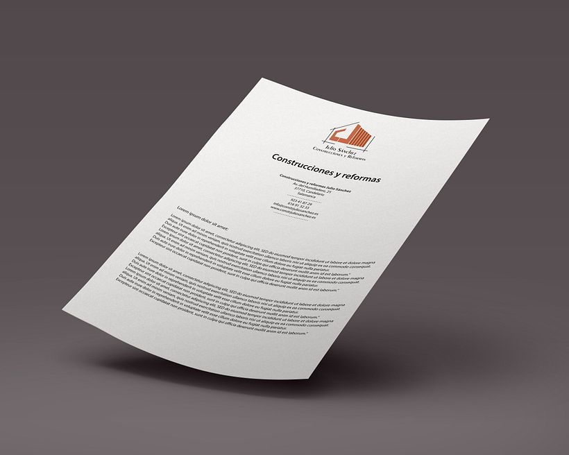 Logotipo empresa de construcción Julio Sánchez 2