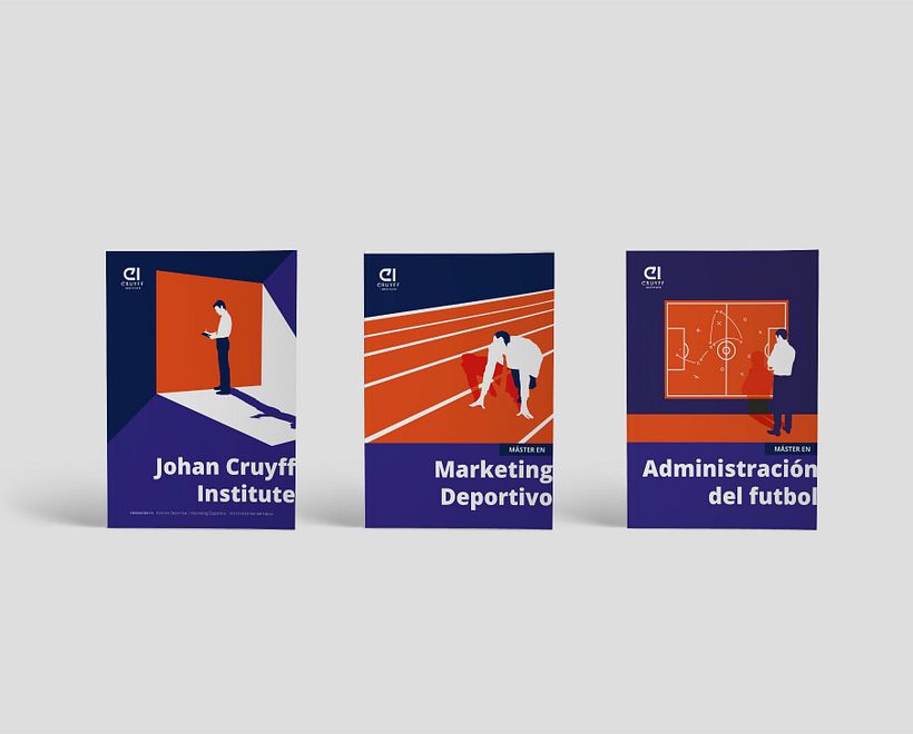 Portadas Másters Cruyff Institute - Design gráfico