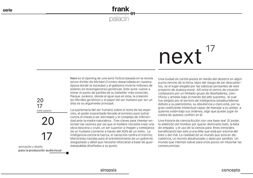 Opening credit intro "NEXT"  2