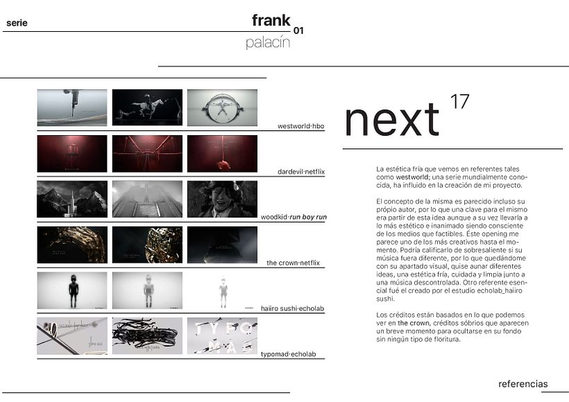 Opening credit intro "NEXT"  3