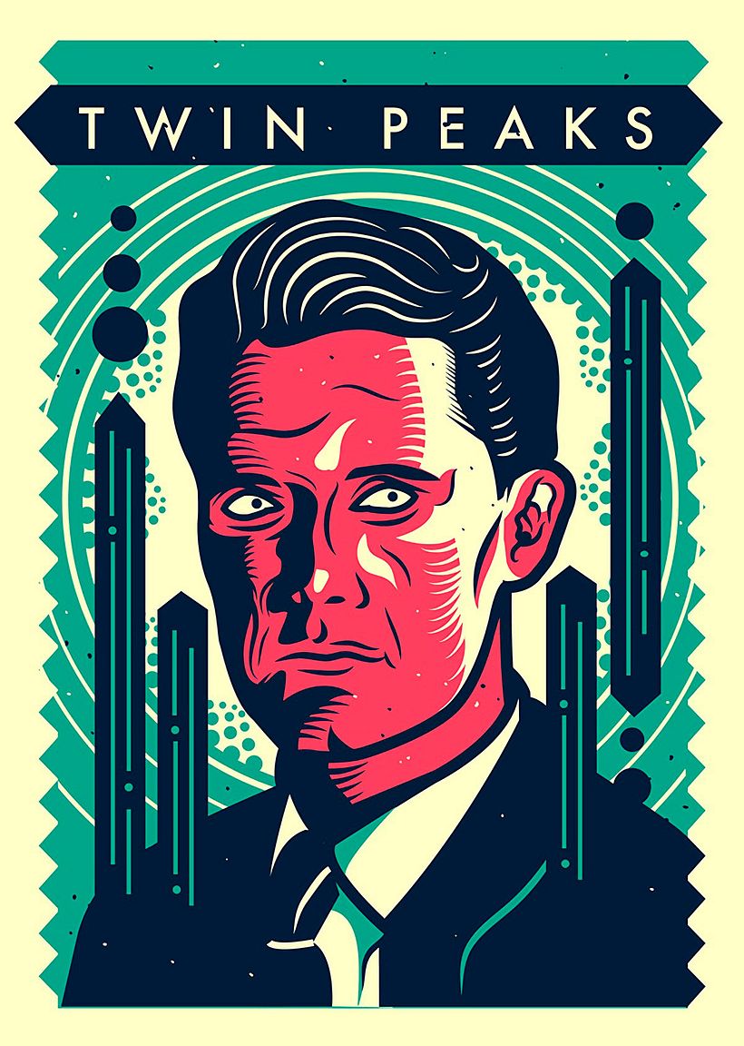 12 ilustradores y diseñadores revisitan Twin Peaks 2