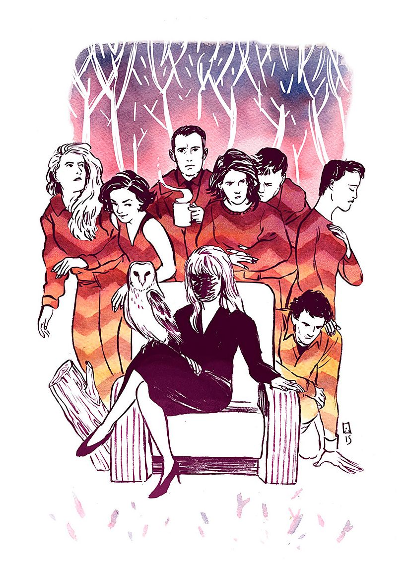 12 ilustradores y diseñadores revisitan Twin Peaks 4