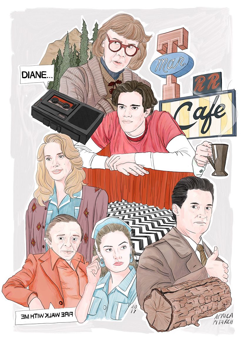 12 ilustradores y diseñadores revisitan Twin Peaks 10