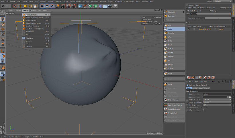 Problema de malla en C4D 0