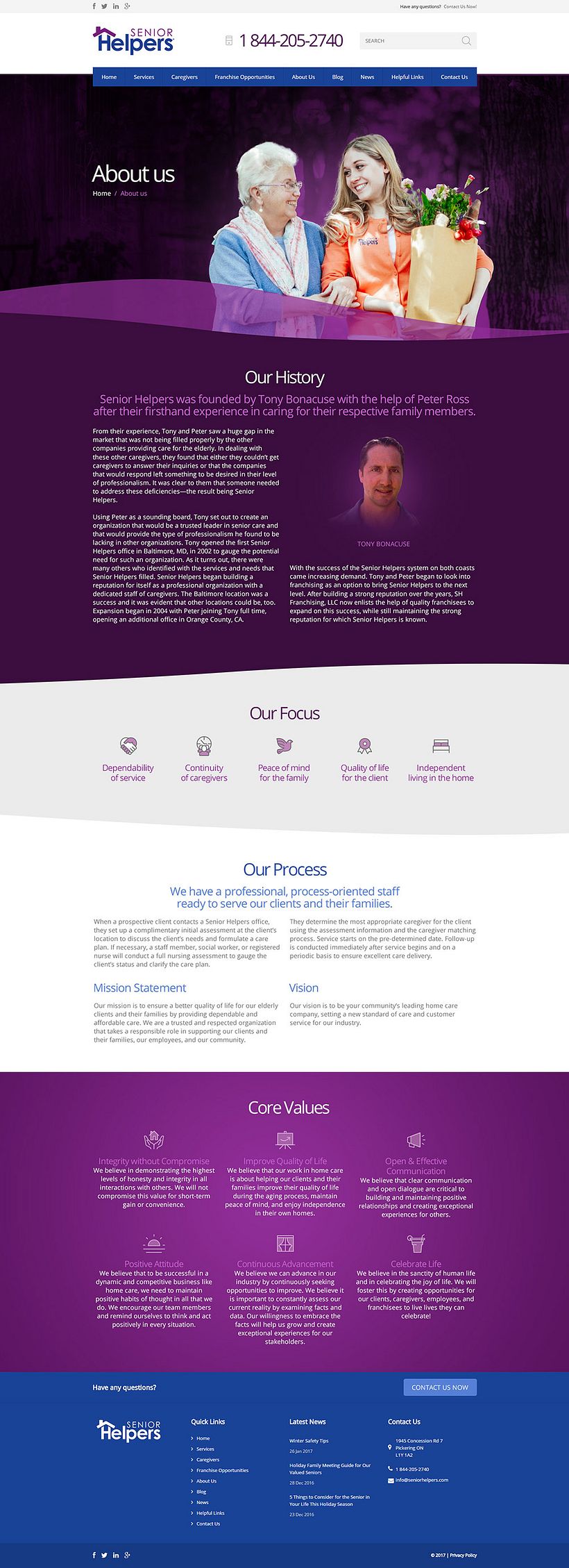 Senior Helpers. Diseño UI, Dirección de Arte 2