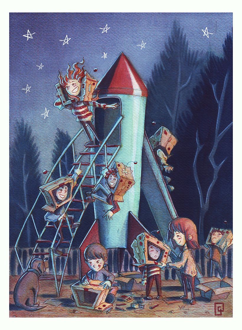Playgrounds. Ilustración Infantil -1