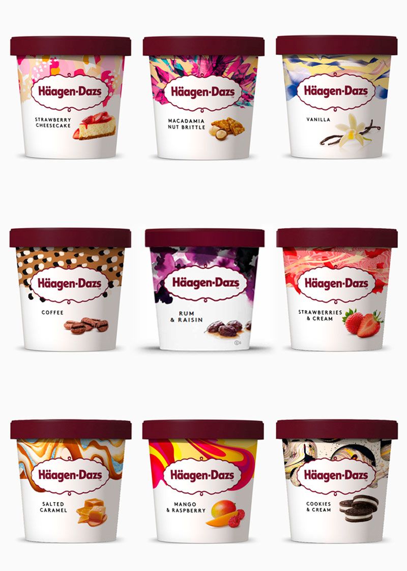 Los patterns de Moniquilla para Häagen-Dazs 7