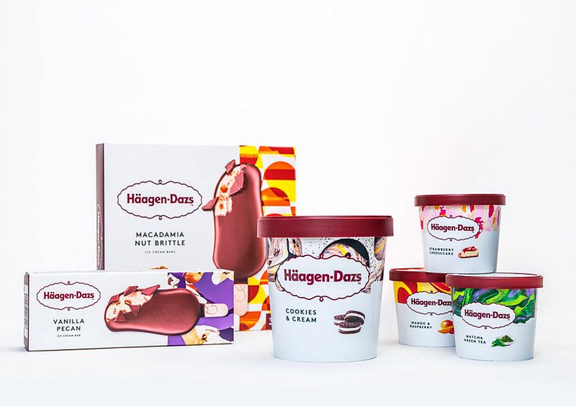 Los patterns de Moniquilla para Häagen-Dazs 20