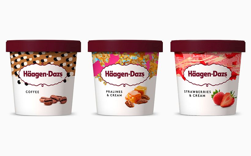 Los patterns de Moniquilla para Häagen-Dazs 25