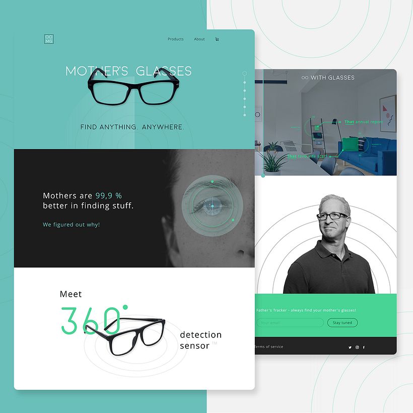 Mother's glasses - Gafas de madre - Web Design