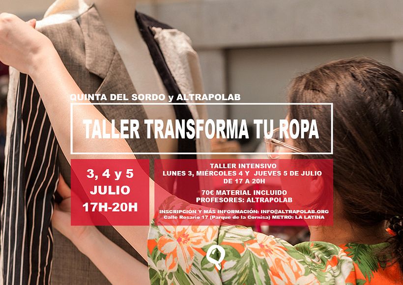 Taller "transforma tu ropa" en Madrid 1