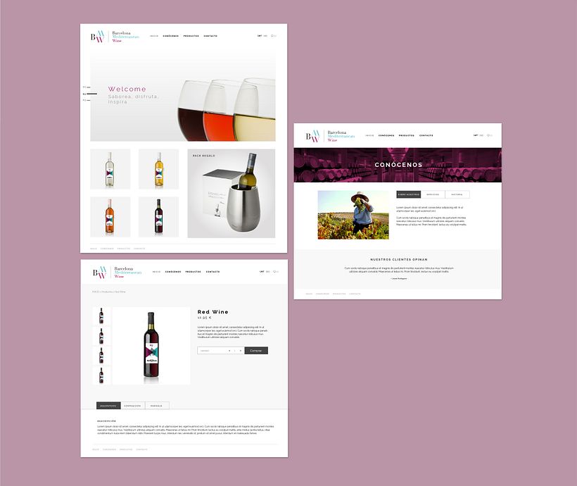 BCN Mediterranean Wine - Diseño Web