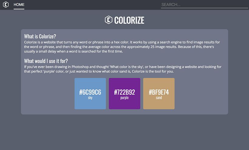 Colorize traduce las palabras en color 1