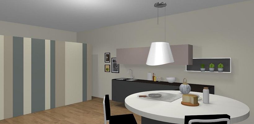 Diseño de cocina en forma de L 0