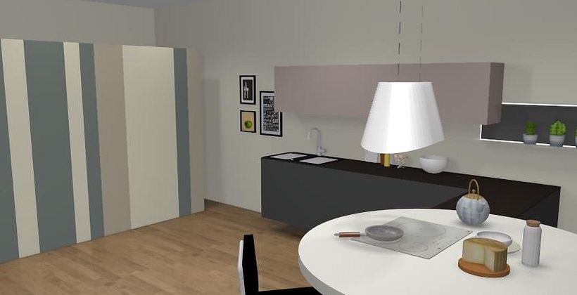 Diseño de cocina en forma de L 1
