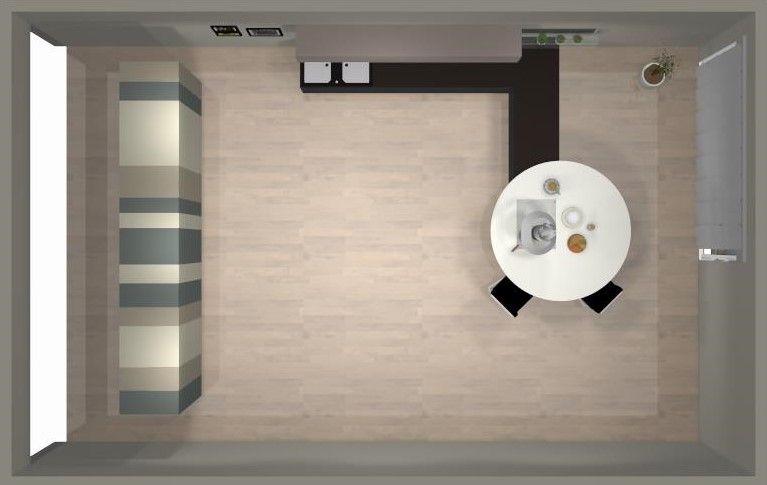 Diseño de cocina en forma de L 2