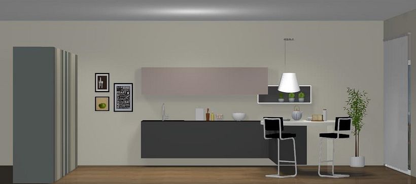 Diseño de cocina en forma de L 3