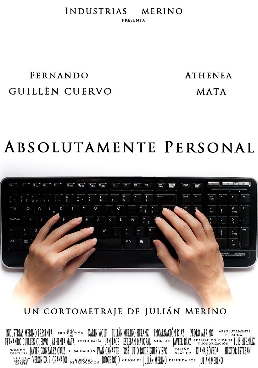Absolutamente personal - Making off, Foto fija y diseño del cartel. 1