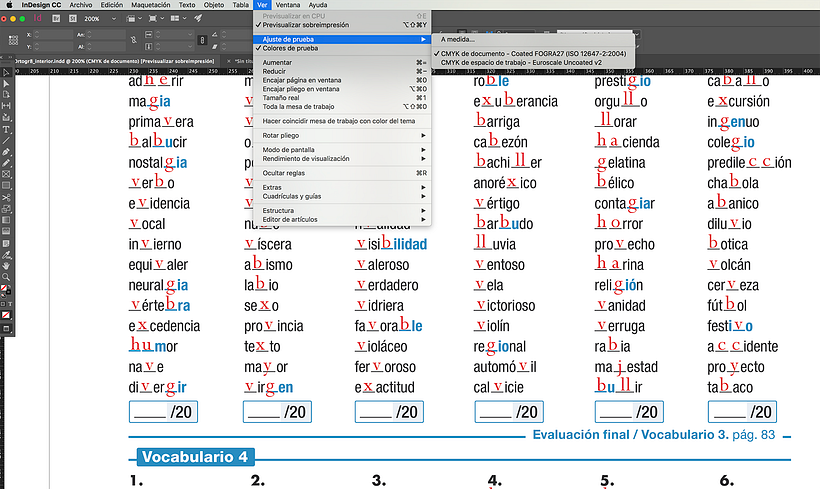 Problemas de color en InDesign 2