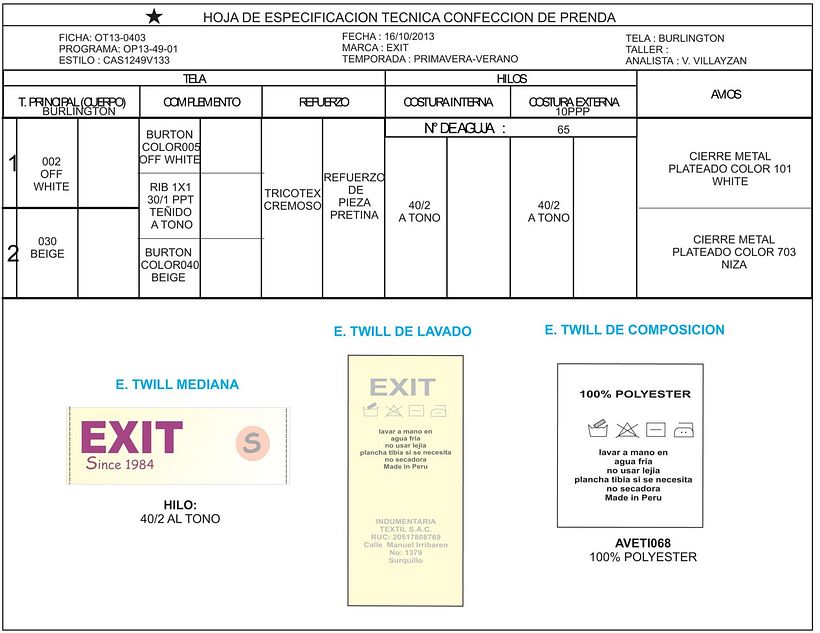 Fichas técnicas. 3