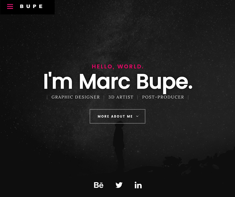 Bupe's Portfolio - Website 1