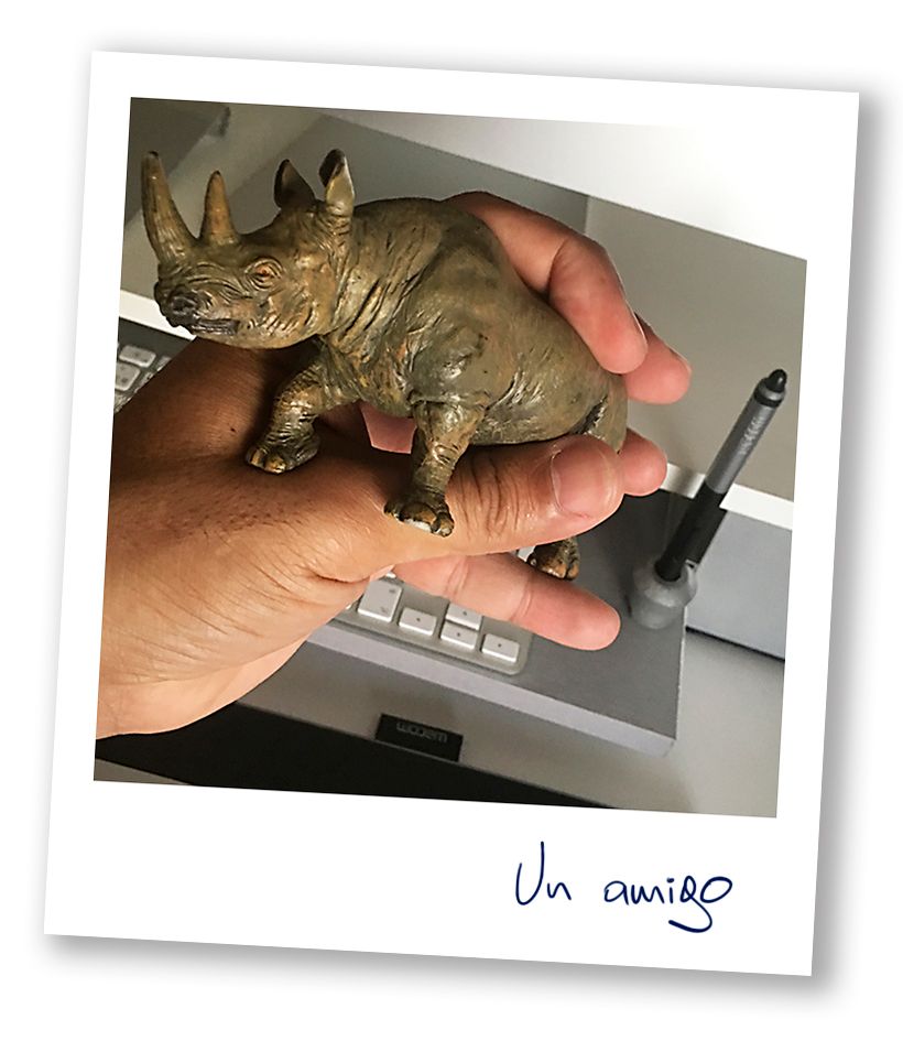 Rhino plastic - Geleneksel illüstrasyon