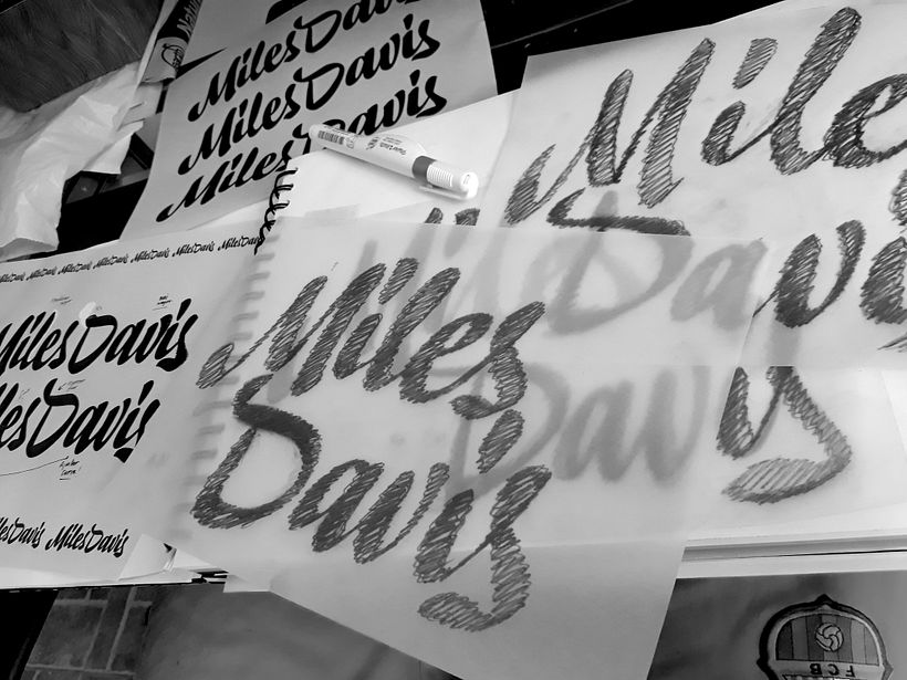 Miles Davis Lettering - Branding & Identity