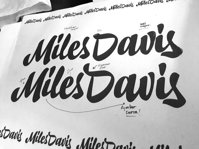 Miles Davis Lettering - Branding & Identity