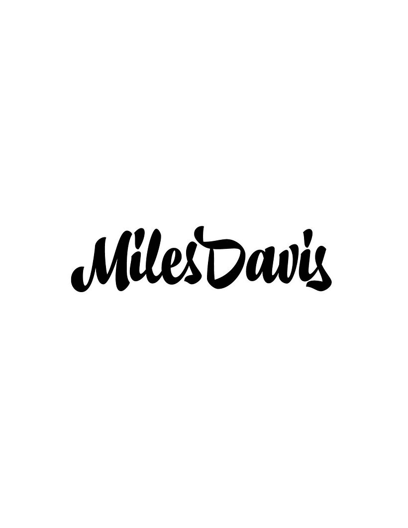 Miles Davis Lettering - Branding & Identity