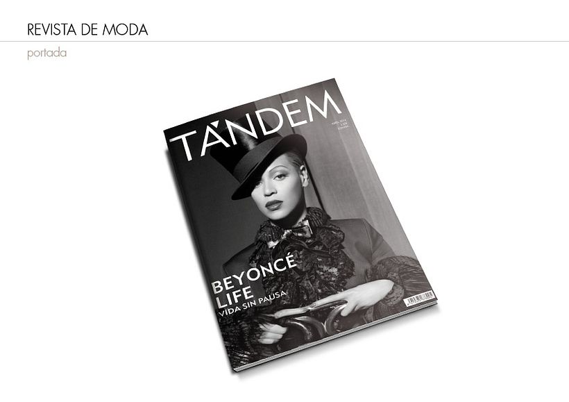 Diseño Editorial Revista Moda Tándem 0