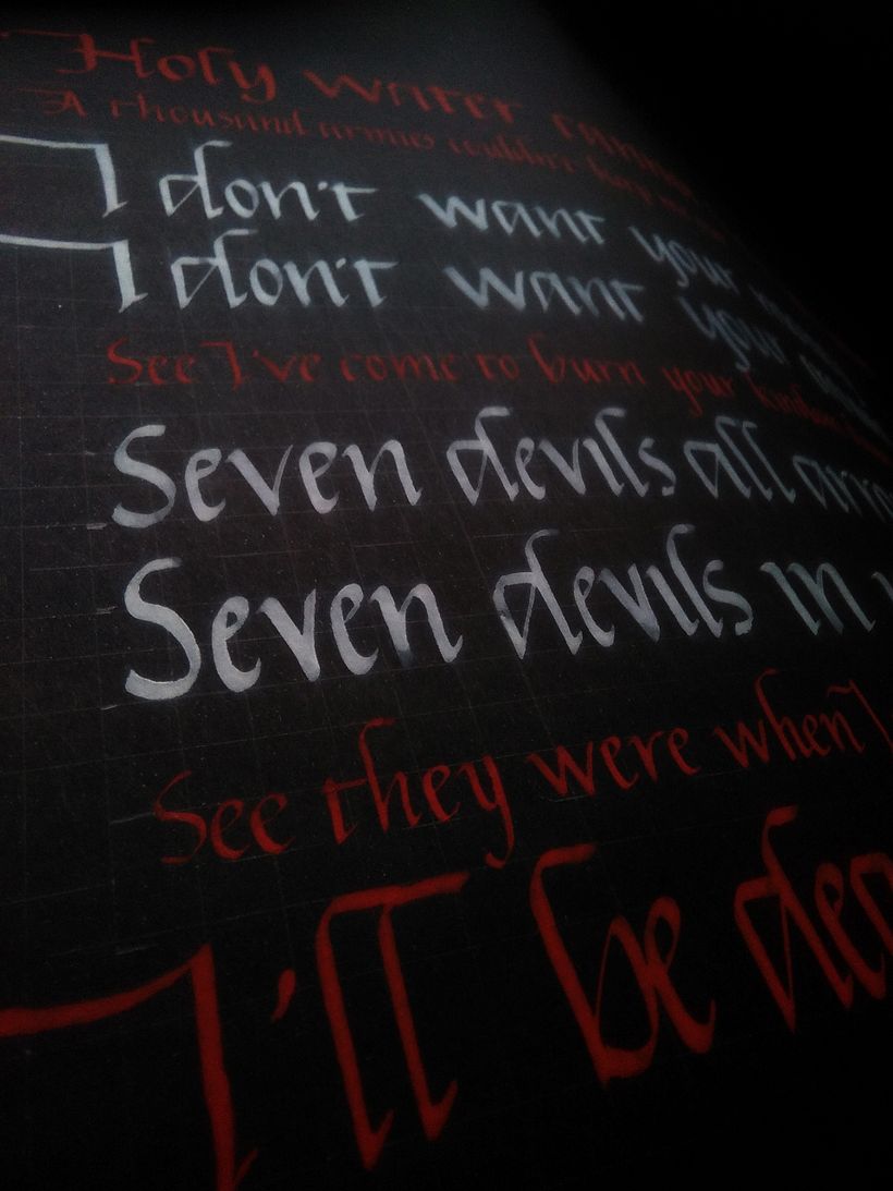 Tipografía en tinta 1
