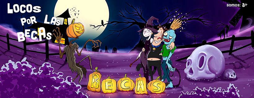 Fanpage de facebook "Locos por las Becas" perteneciente a Aprendemas 0
