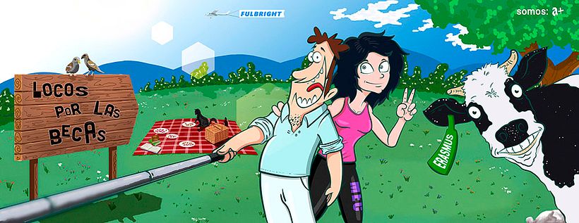 Fanpage de facebook "Locos por las Becas" perteneciente a Aprendemas 2